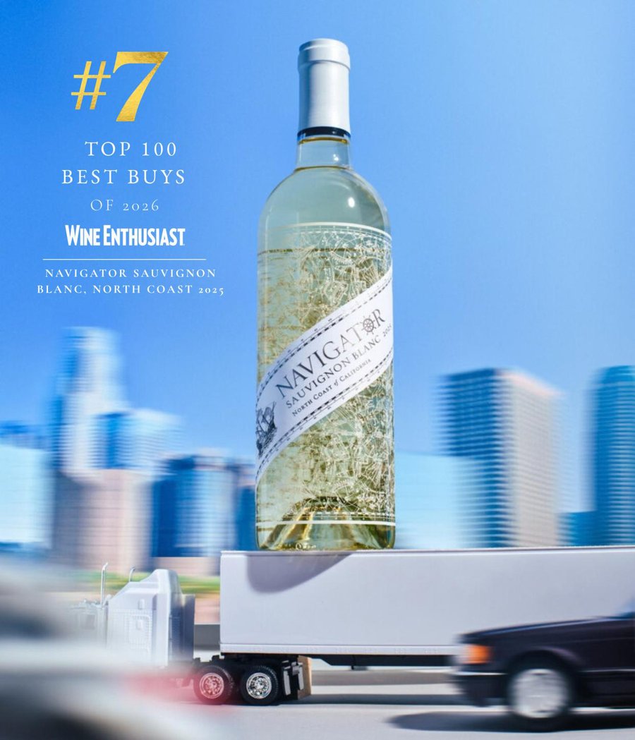 Navigator Sauvignon Blanc North Coast 2025, number 7 on Wine Enthusiast's Top 100 Best Buys of 2026